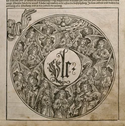 Dieu le Père créant les anges, illustration du 